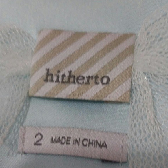 BHLDN Anthropologie Mint Green Pleated Spaghetti Strap Formal Dress US 2 Elegant - Picture 6 of 7